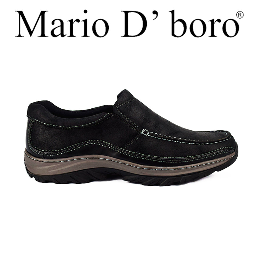 Mario D' Boro Men's Casual Loafers MX 24704 Black C48
