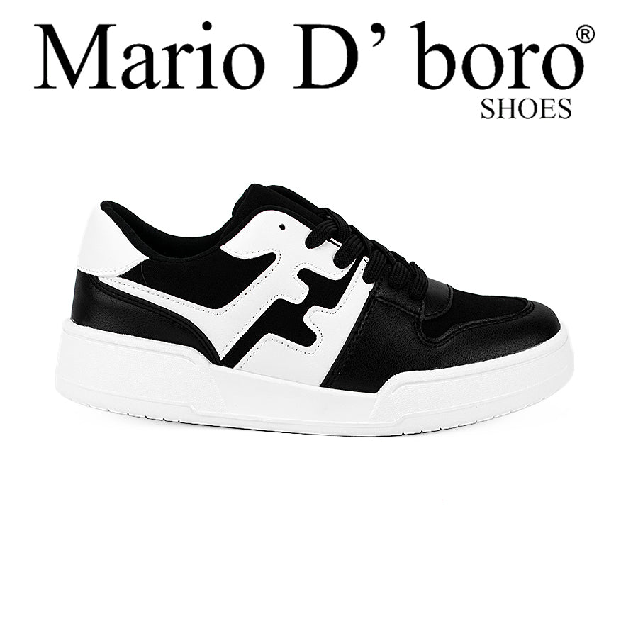 Mario D' Boro Women's Sneakers Shoes Lw 22552 Black/White