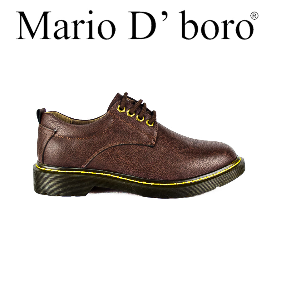 Mario D' Boro Men's Casual Loafers MX 24713 Black/Dark Brown C50