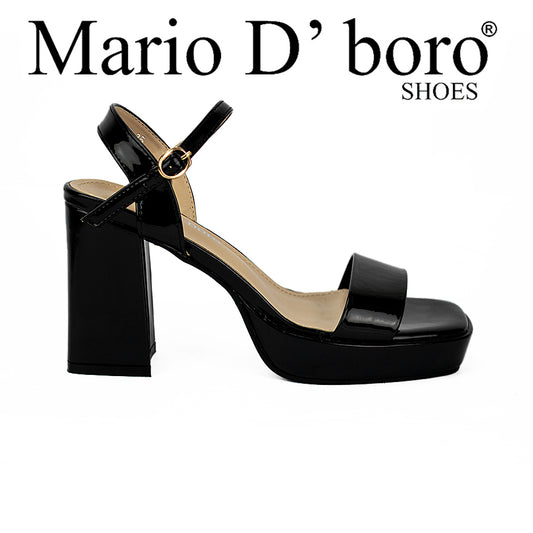 Mario D' Boro Women's Heeled Sandals Lw 23286 Black/Taupe C51 C65