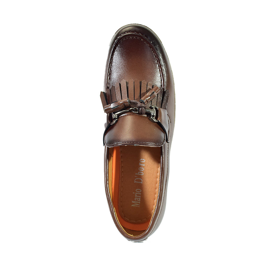 Mario D' Boro Men's Casual Loafers MX 25305 Dark Brown C57
