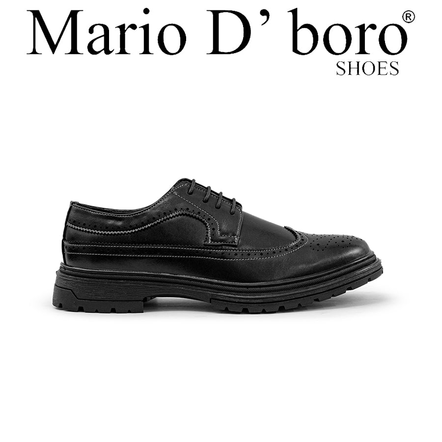 Mario D' boro Men's Formal with Lace MY 26041 - Black / Brown C82