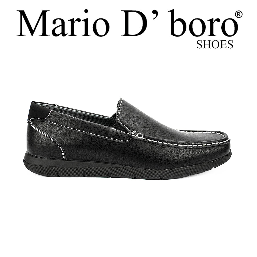 Mario D' Boro Men's Casual Loafers Mw 24578 Black/Gray C42