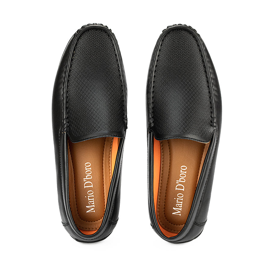 Mario D' Boro Men's Casual Loafers Mw 23976 Black/Tan C45