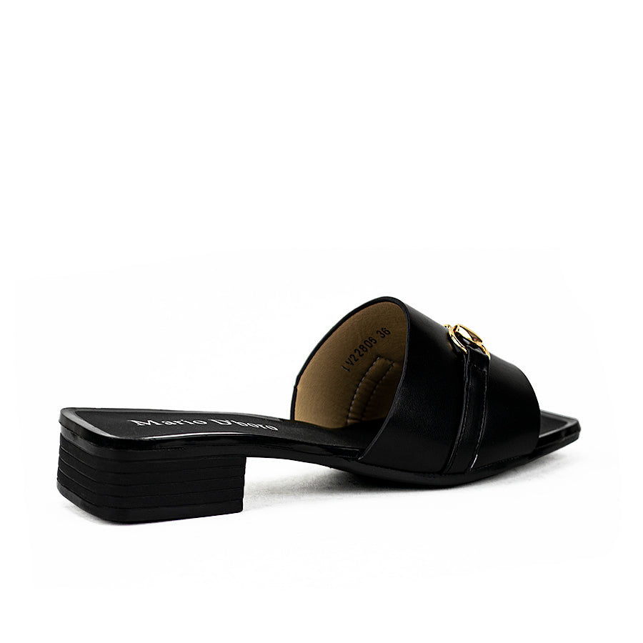 Mario D' Boro Women's Sandals Lv 22806 Black/Maroon