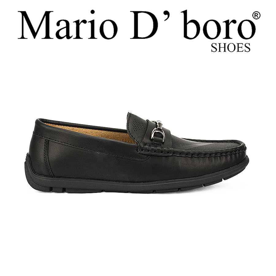Mario D' Boro Men's Casual Loafers Mw 23566 Black/Dark Brown C42