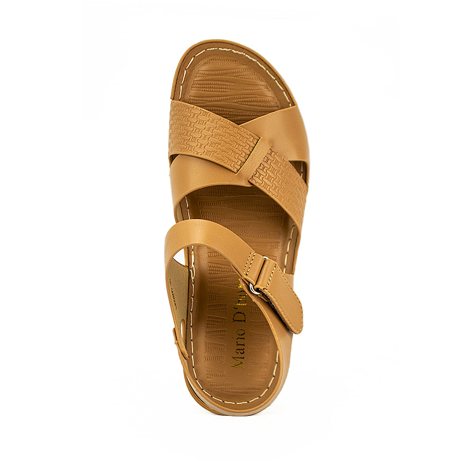 Mario D' Boro Women's Wedge Sandals Lw 22895 Black/Dark Beige