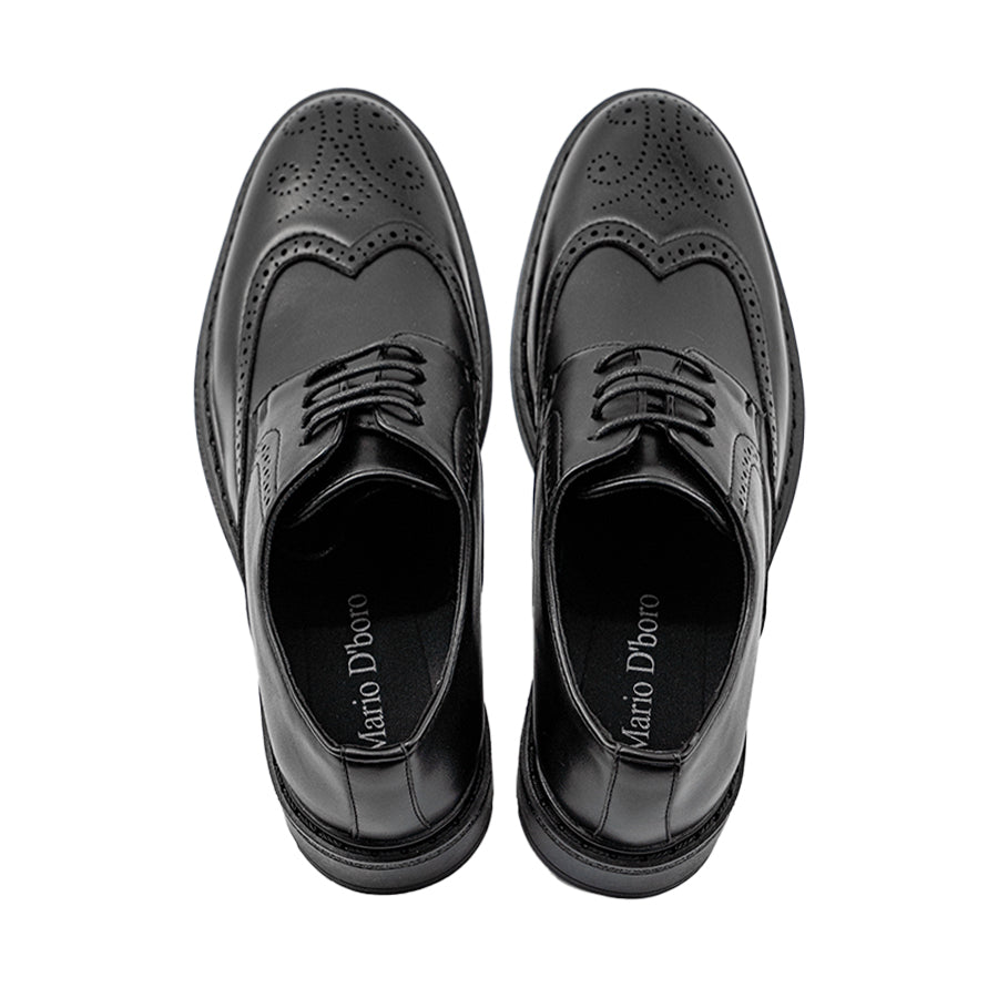 Mario D' boro Men's Formal with Lace MY 26347 Black / Dark Brown C77