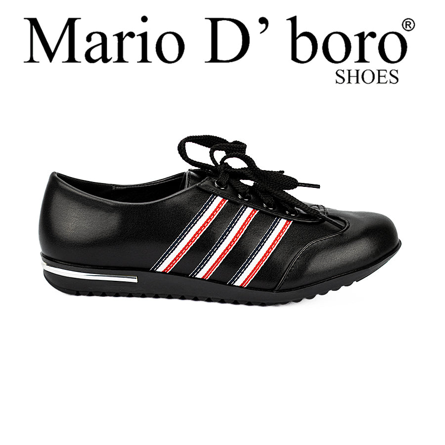 Mario D' Boro Women's Sneakers Shoes Lw 23775 Black/White