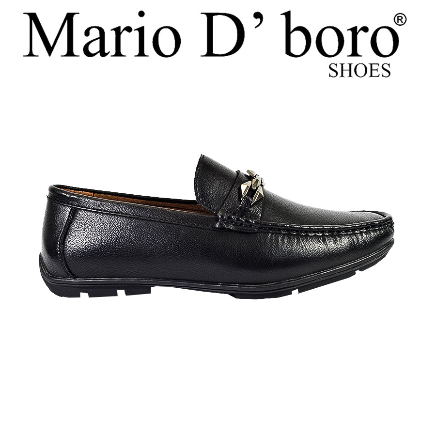 Mario D' Boro Men's Casual Loafer MX 25385 Black C57