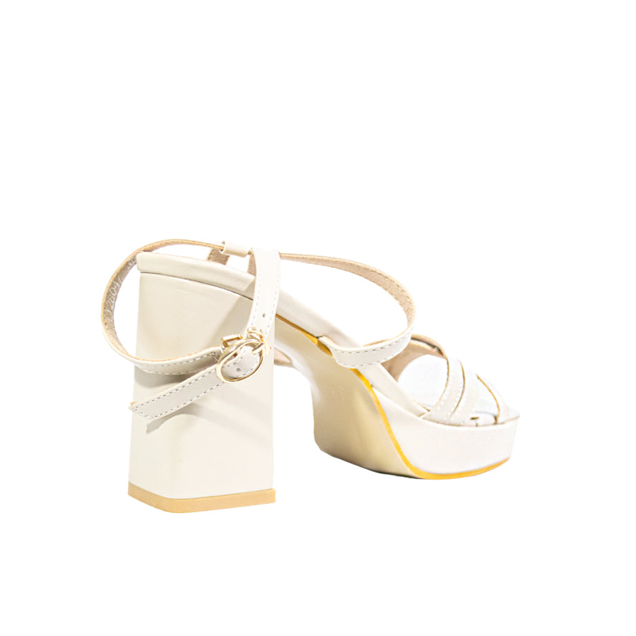 Mario D' Boro Women's Heeled Sandals LY 28047 Beige/Bone C67