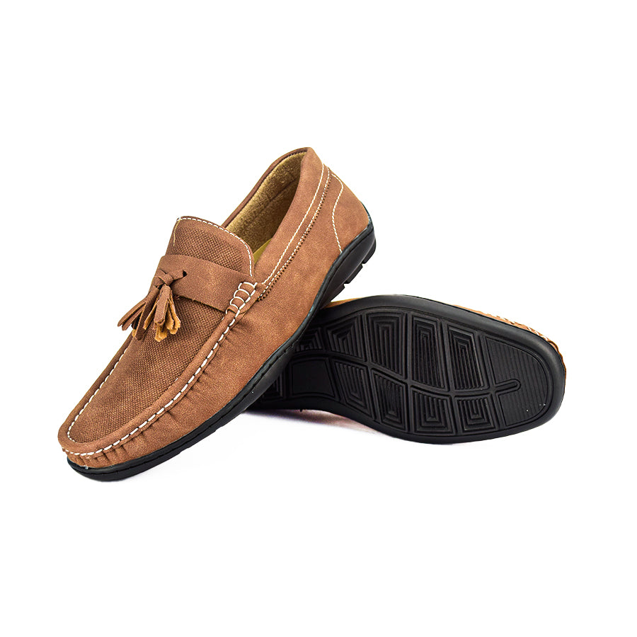 Mario D' Boro Men's Casual Loafers MX 24399 Black/dark Brown C48