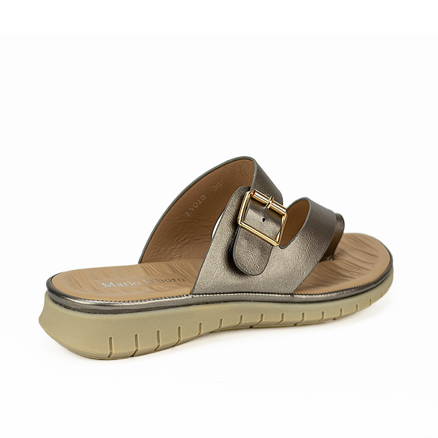 Mario D' Boro Women's Sandals Lv 018 Black/Gunmetal