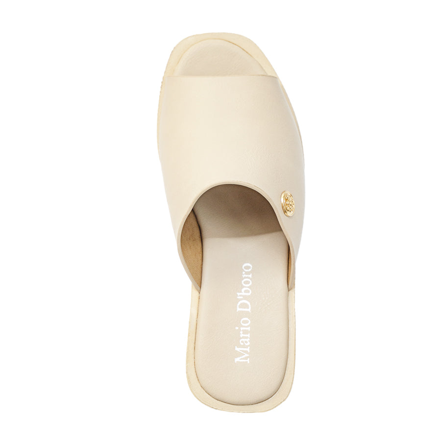 Women's Wedge Sandals LY 28026 Beige/Black C71