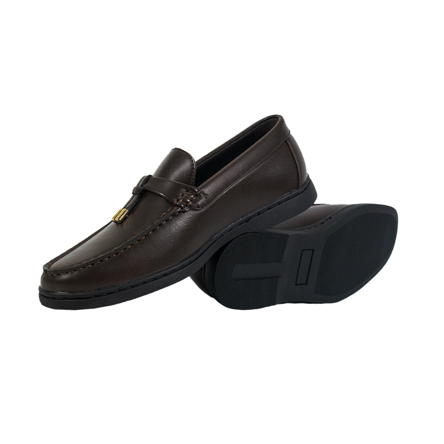 Mario D' Boro Men's Casual Loafers MY 25920 Black/Very Dark Brown C66