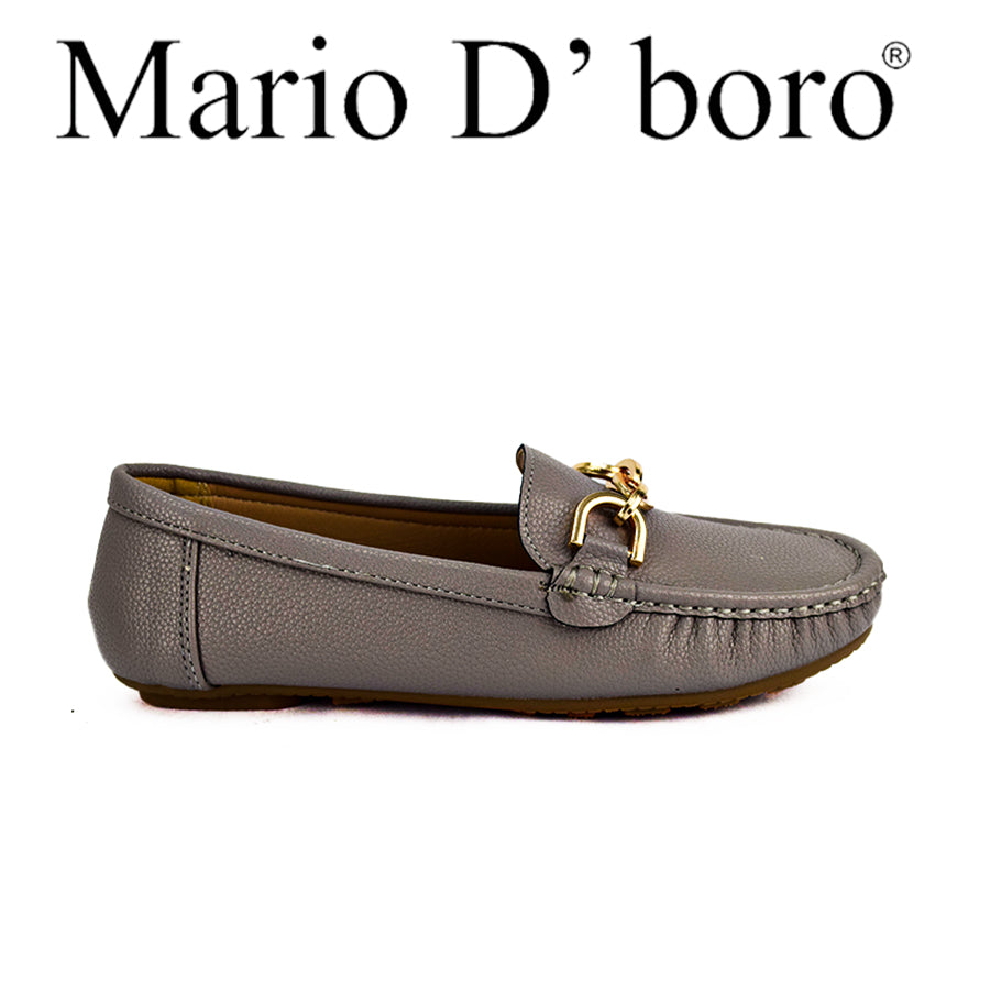 Mario D' Boro Women's Loafers LX 25510 Dark Brown/Gray C49