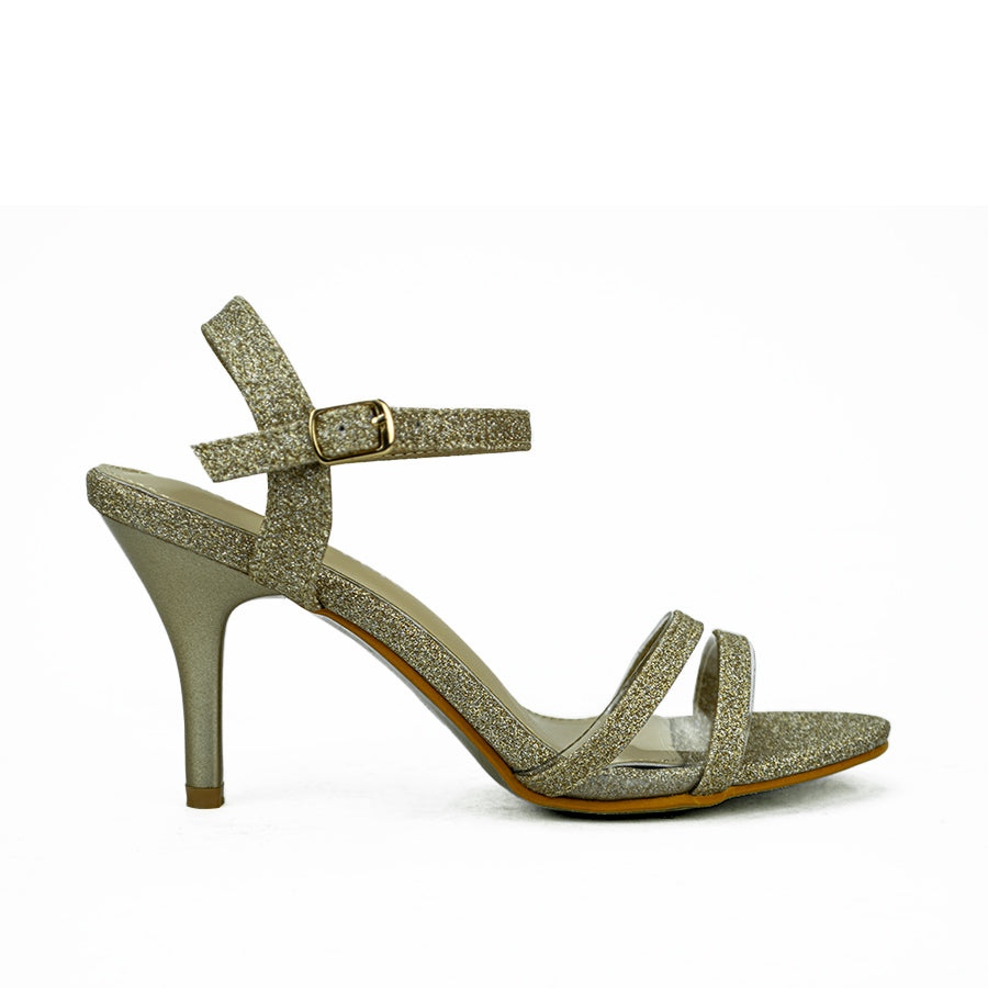 Mario D' Boro Women's Heeled Sandals Lv 22520 Gold/Silver