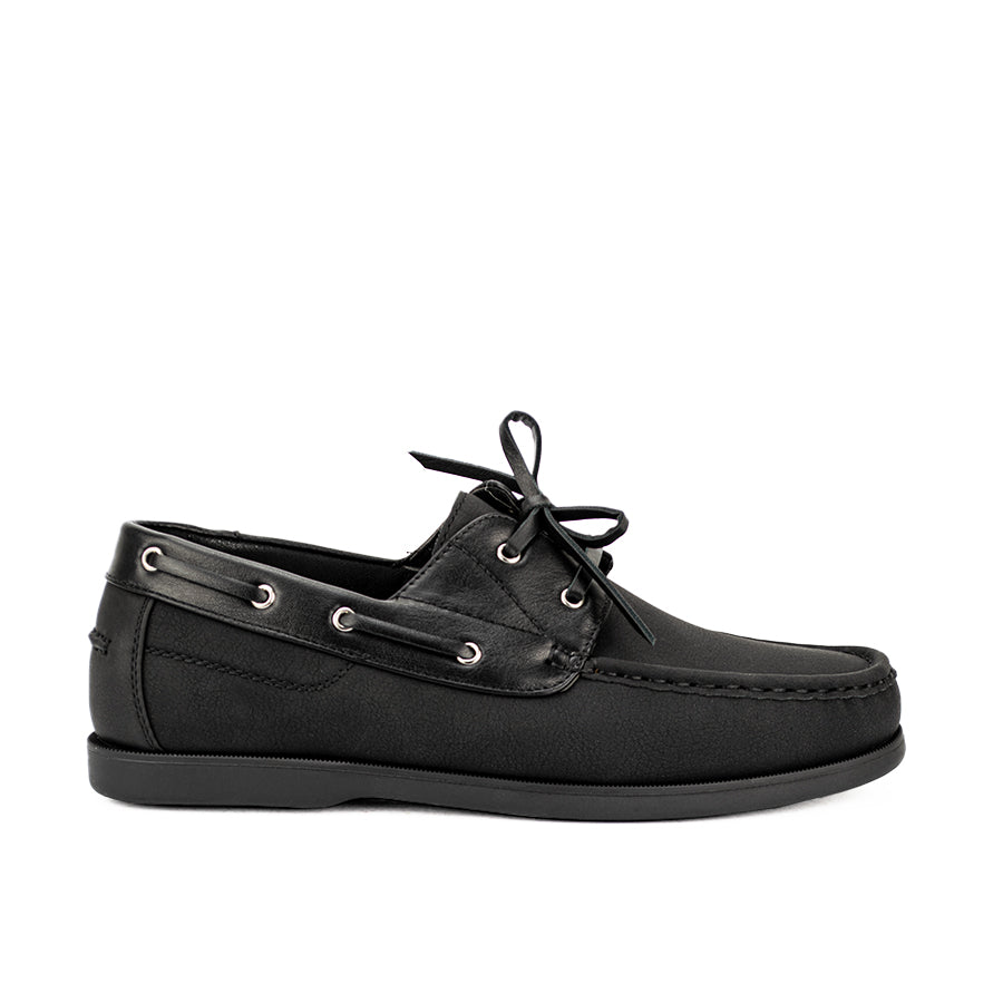 Mario D' Boro Men's Casual Boat Shoes Mw 22772 Black/Brown