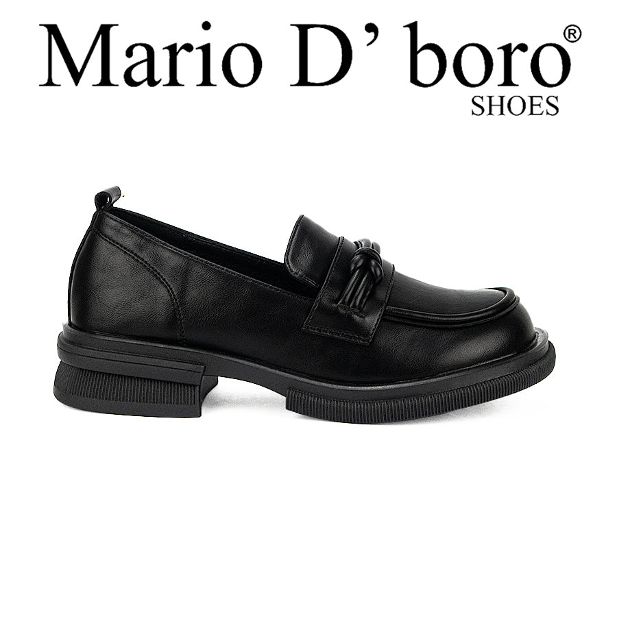 Mario D' Boro Women's Korean Flats LW 25285 Black C36