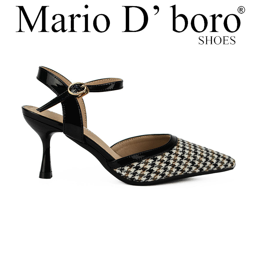 Mario D' Boro Women 'sHeeled Sandals Lw 26055 Black/Maroon C46