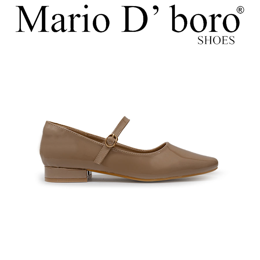 Mario D' boro Women's Ballet Flats LY 29411 Beige / Black C79