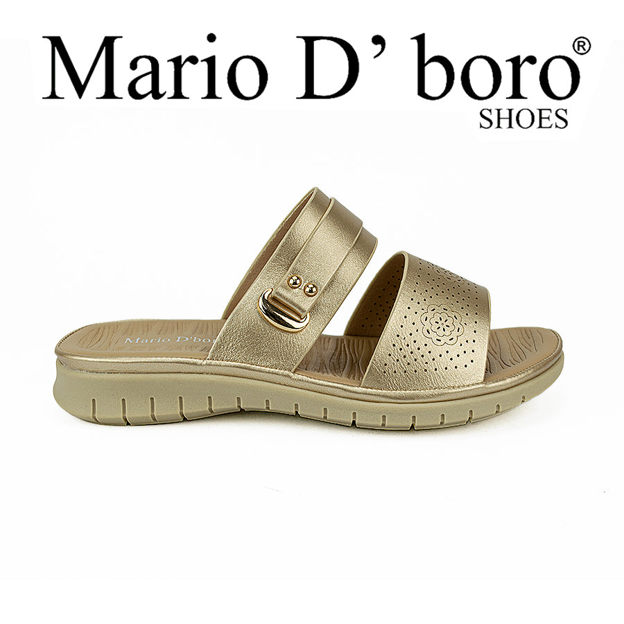 Mario D' Boro Women's Sandals Lv 019 Beige/Brown