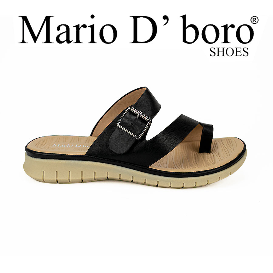 Mario D' Boro Women's Sandals Lv 018 Black/Gunmetal