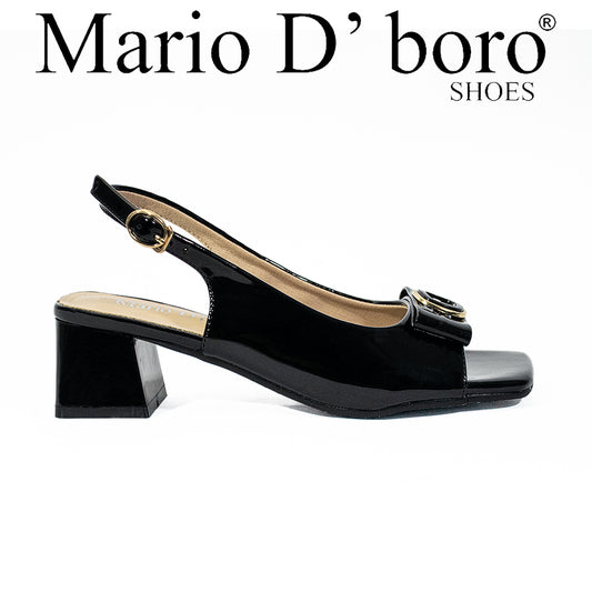 Mario D' Boro Women's Heeled Sandals LY 28145 Black/Maroon C65