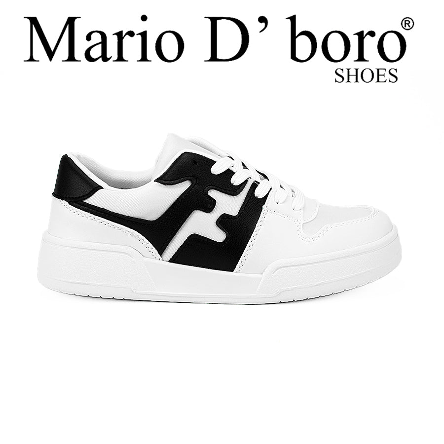 Mario D' Boro Women's Sneakers Shoes Lw 22552 Black/White