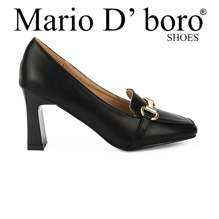 Mario D' Boro Women's Pumps Shoes Lw 24551 Black/Taupe C34