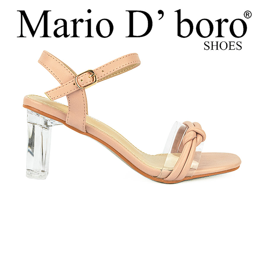 Mario D' Boro Women's Heeled Sandals LW 22629 Beige/Old Rose C33