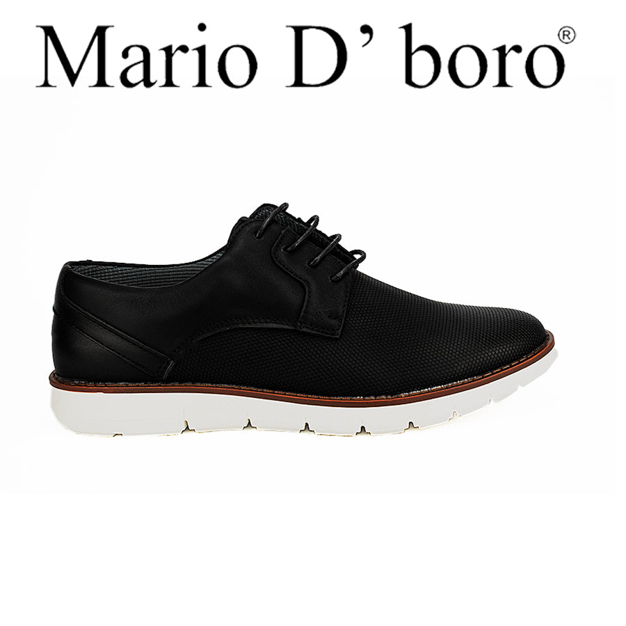 Mario D' Boro Men's Casual Sneakers Mw 24581 Black/Dark Brown C42