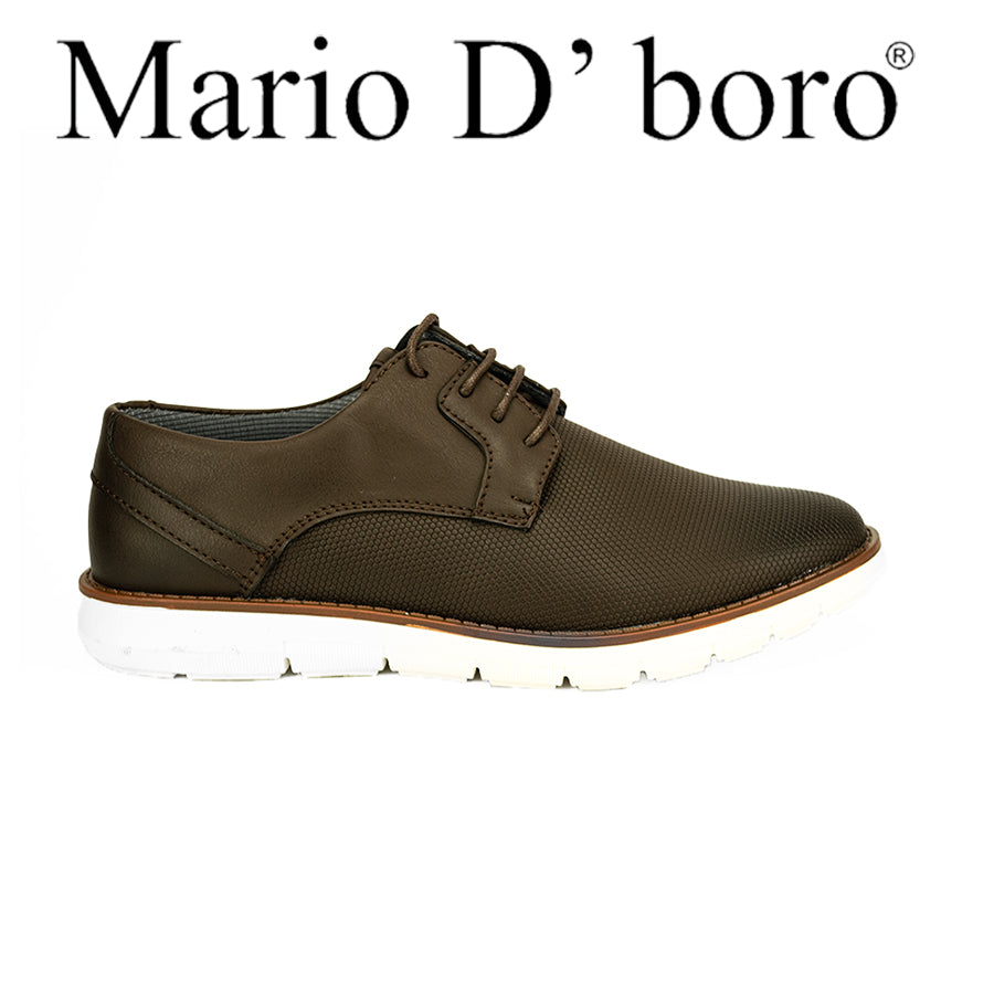 Mario D' Boro Men's Casual Sneakers Mw 24581 Black/Dark Brown C42