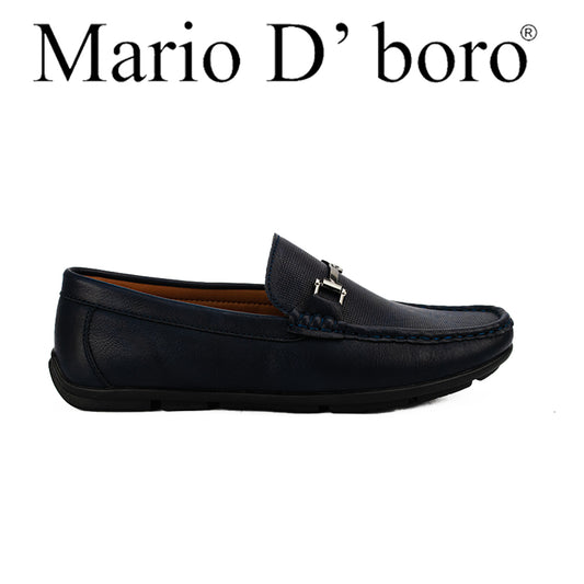 Mario D' Boro Men's Casual Loafers MX 23969 Brown/Navy Blue C48