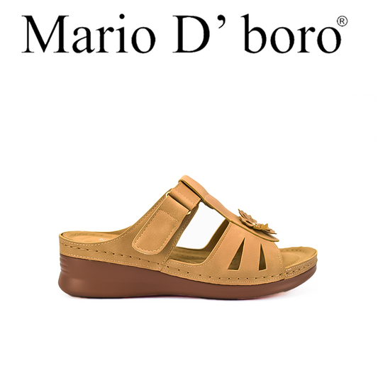 Mario D' Boro Women's Wedge Sandals LX 26826 Beige/Off White C51