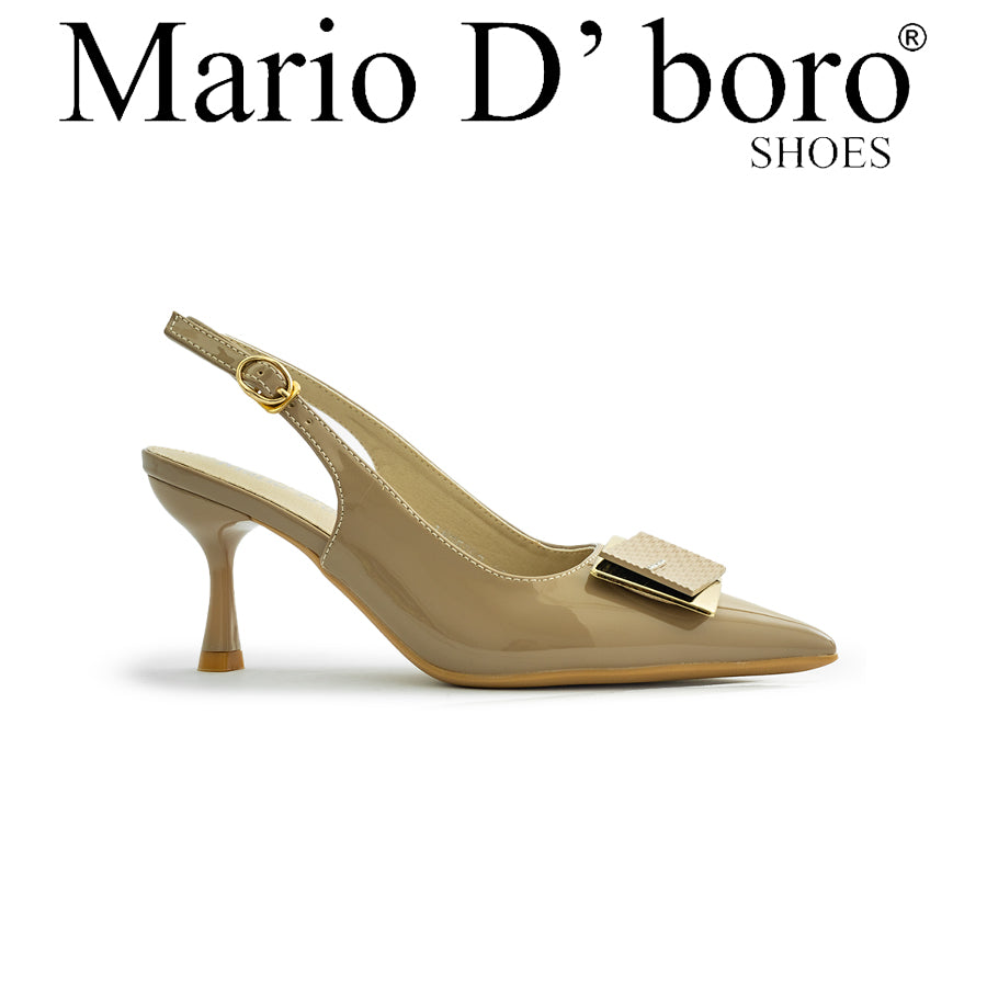 Mario D' Boro Women's Heeled Sandals LW 25793 Brown/Taupe/Beige C44 C65