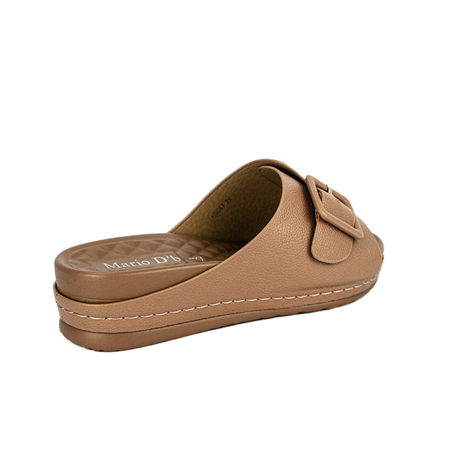 Mario D' Boro Women's Flat Sandals LX 26063 Bone/Taupe C49