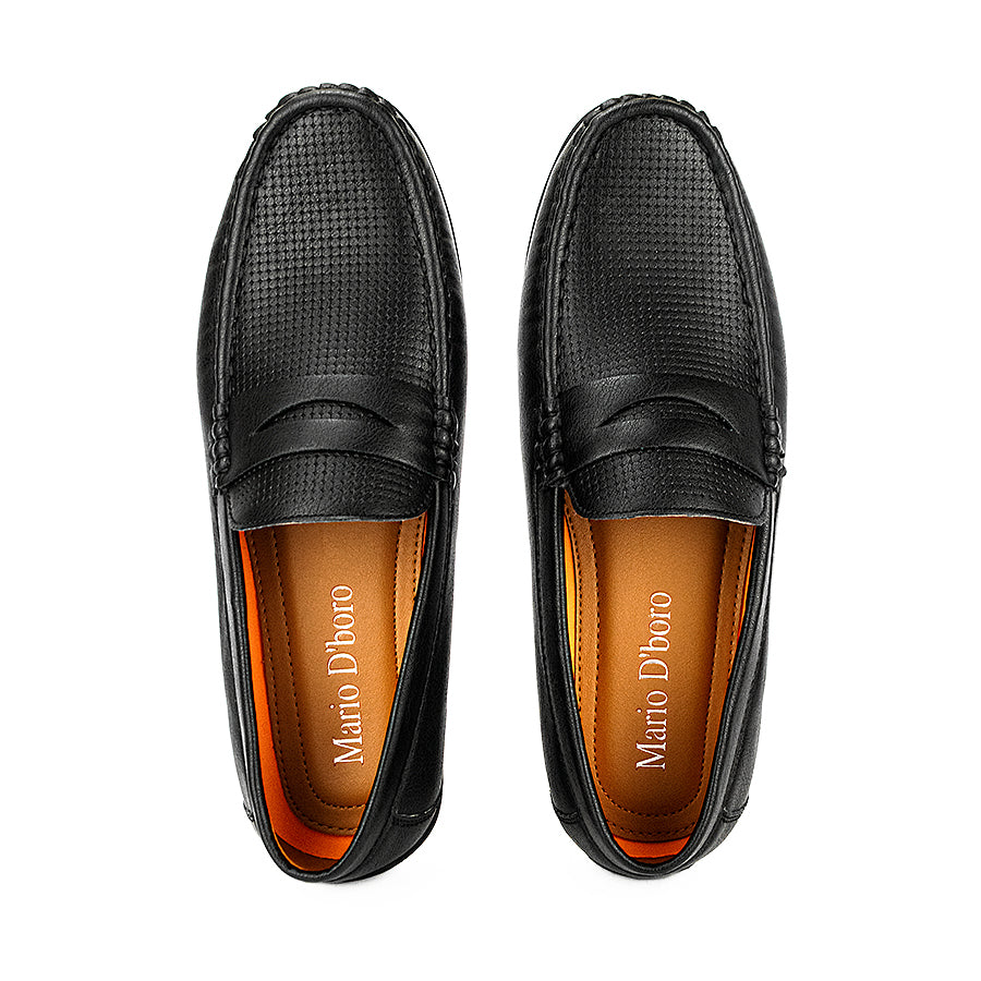 Mario D' Boro Men's Casual Loafers Mw 23975 Black C38