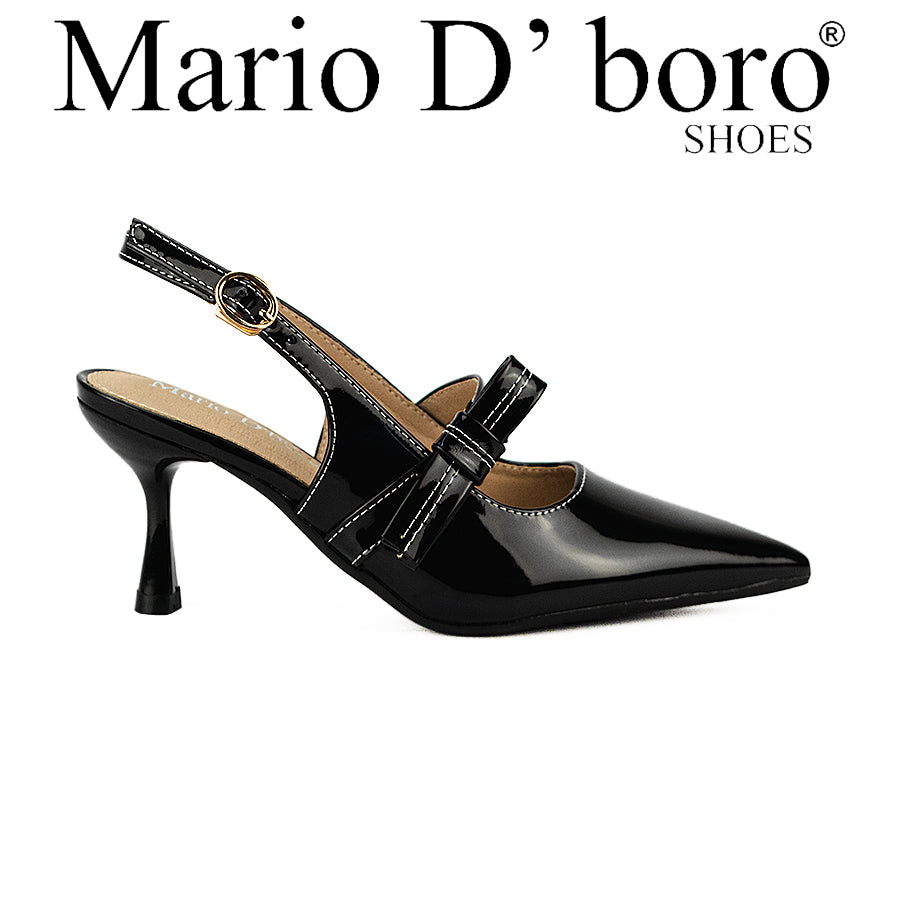 Mario D' Boro Women Heeled Sandals Lw 26052 Black/Taupe C46
