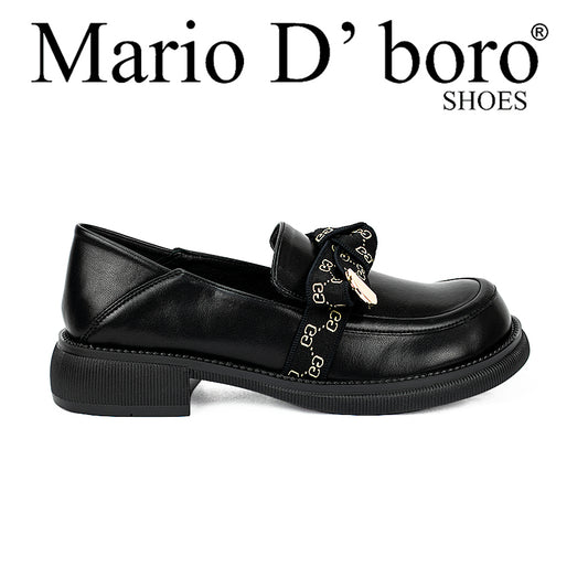 Mario D' Boro Women's Korean Flat Shoes Lw 23346 Black