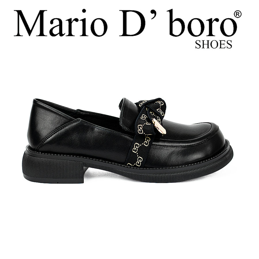 Mario D' Boro Women's Korean Flat Shoes Lw 23346 Black
