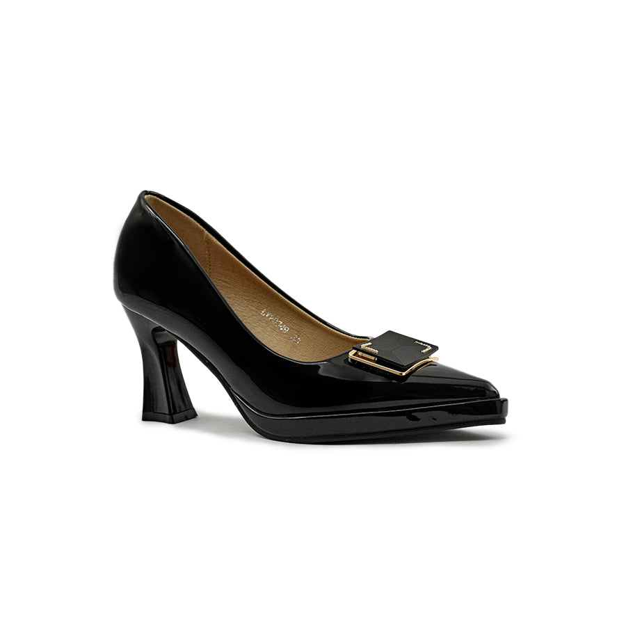 Mario D' boro Women's Office Pumps LY 29349 - Black / Taupe C83