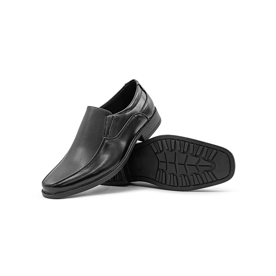 Mario D' boro Men's Formal Slip On MY 25612 - Black C81 Sleek Formal Shoe for All Seasons Easy Wear