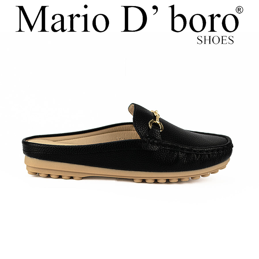 Mario D' Boro Women's Mules Lw 26097 Black/Silver C46