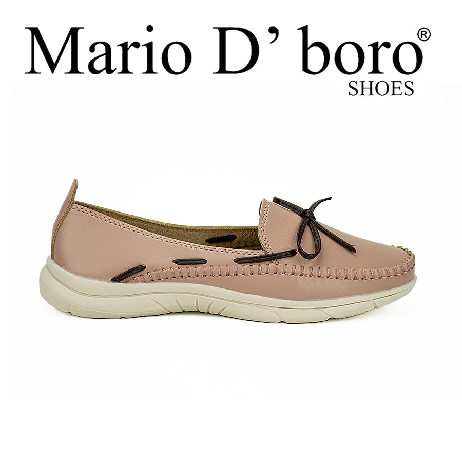 Mario D' Boro Women's Flat Lv 22318 Old Rose/Taupe