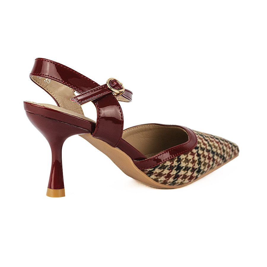 Mario D' Boro Women 'sHeeled Sandals Lw 26055 Black/Maroon C46