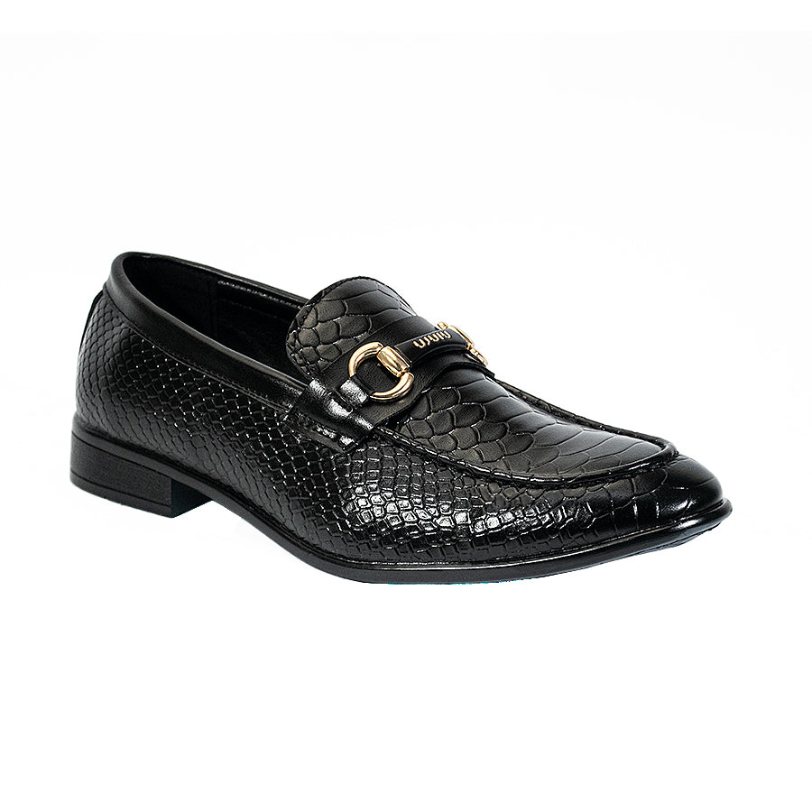 Mario D' Boro Men's Formal Slip On MY 25842 Black/Dark Brown C64