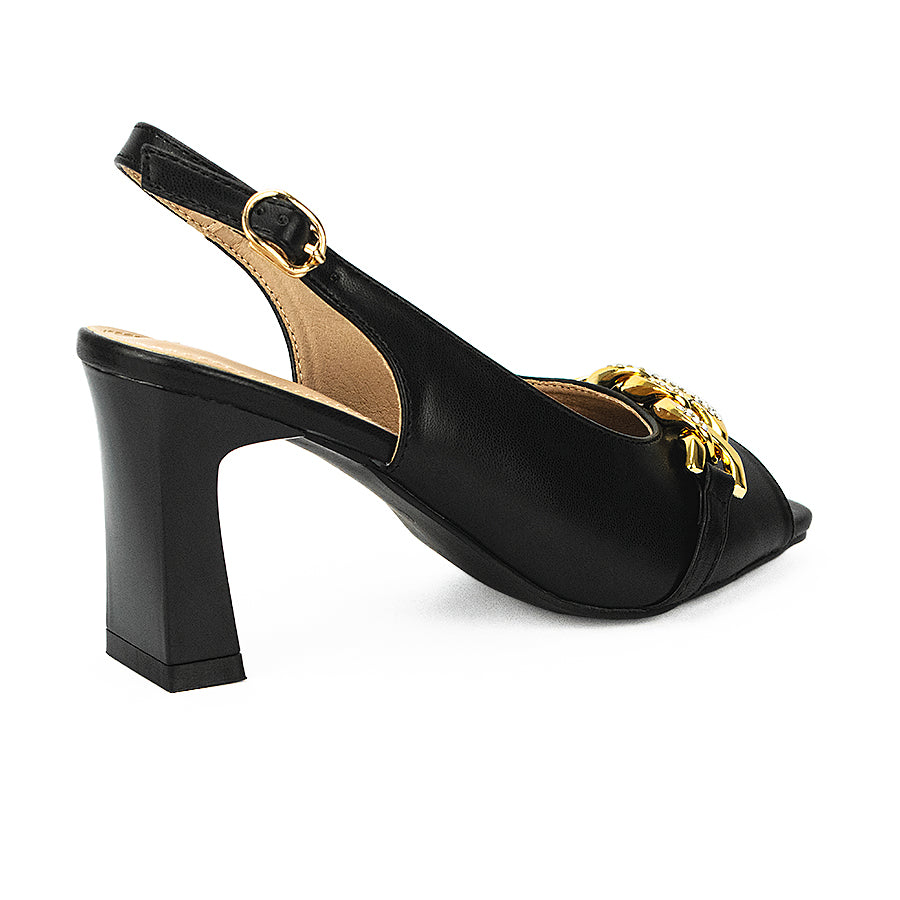 Mario D' Boro Women's Heeled Sandals Lw 24554 Black/Taupe C34