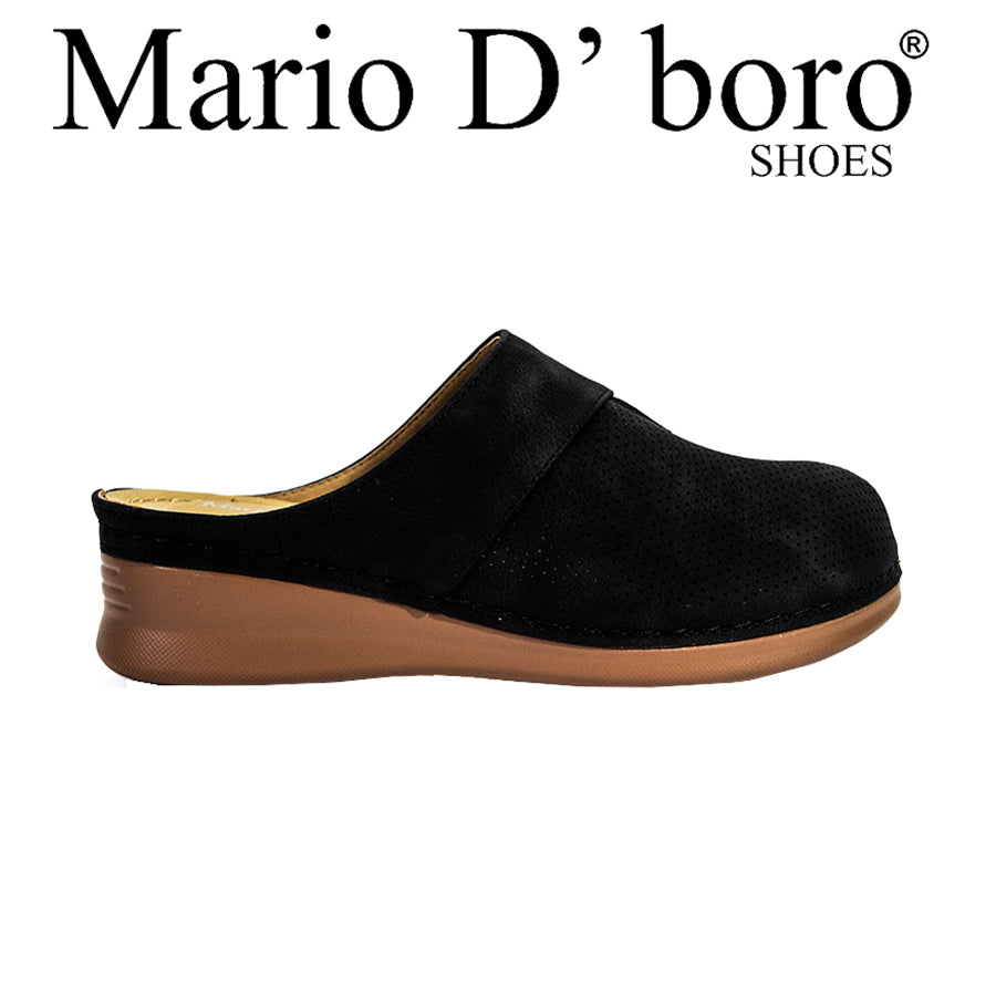 Mario D' Boro Women's Mules LX 27195 Beige/Black C58