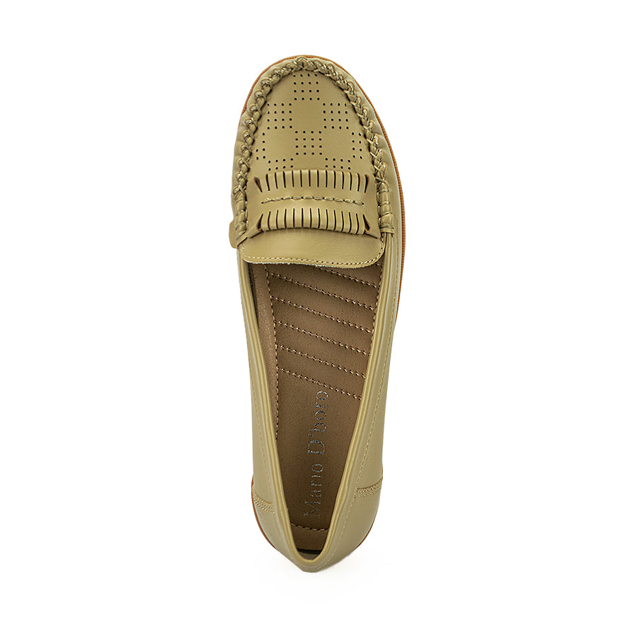 Mario D' Boro Women's Flat Shoes Lw 22010 Black/Taupe